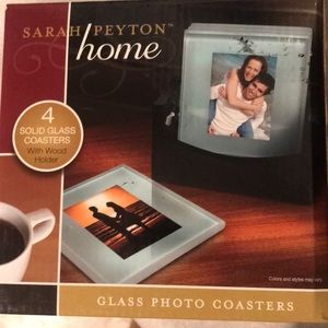 Set of brand new coasters. Personalize with your own photos